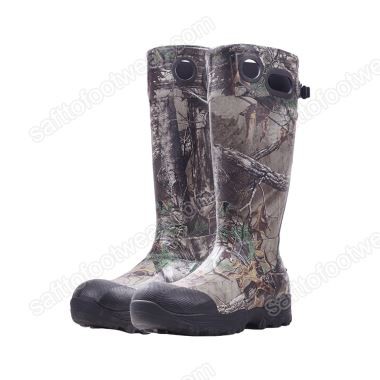 Botas de caza de goma de camuflaje